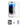 MARSİLYAN™- iPhone 15 Pro Max Kılıf Siluet Minimal Prime - Siyah Joko Magic 5D Cam + PVD Metal Kamera Lens - LT