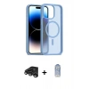MARSİLYAN™- iPhone 15 Pro Max Kılıf Siluet Minimal Prime - Siyah Joko Magic 5D Cam + Raze Metal Kamera Lens - TMGI