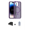 MARSİLYAN™- iPhone 15 Pro Max Kılıf Siluet Minimal Prime - Siyah Joko Magic 5D Cam + Raze Metal Kamera Lens - GS