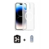 MARSİLYAN™- iPhone 15 Pro Max Kılıf Siluet Minimal Prime - Siyah Joko Magic 5D Cam + PVD Metal Kamera Lens - TU