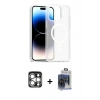 MARSİLYAN™- iPhone 15 Pro Max Kılıf Siluet Minimal Prime - Siyah Vanessa Magic Cam + PVD Metal Kamera Lens - GS