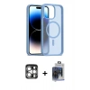 MARSİLYAN™- iPhone 15 Pro Max Kılıf Siluet Minimal Prime - Siyah Vanessa Magic Cam + PVD Metal Kamera Lens - GS