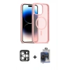 MARSİLYAN™- iPhone 15 Pro Max Kılıf Siluet Minimal Prime - Siyah Vanessa Magic Cam + PVD Metal Kamera Lens - GS