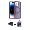 MARSİLYAN™- iPhone 15 Pro Max Kılıf Siluet Minimal Prime - Siyah Vanessa Magic Cam + Raze Metal Kamera Lens - LT