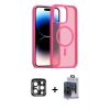 MARSİLYAN™- iPhone 15 Pro Max Kılıf Siluet Minimal Prime - Siyah Vanessa Magic Cam + PVD Metal Kamera Lens - LT