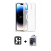 MARSİLYAN™- iPhone 15 Pro Max Kılıf Siluet Minimal Prime - Siyah Vanessa Magic Cam + PVD Metal Kamera Lens - LT