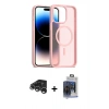 MARSİLYAN™- iPhone 15 Pro Max Kılıf Siluet Minimal Prime - Siyah Vanessa Magic Cam + Raze Metal Kamera Lens - GS