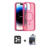 MARSİLYAN™- iPhone 15 Pro Max Kılıf Siluet Minimal Prime - Siyah Vanessa Magic Cam + PVD Metal Kamera Lens - SH