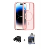 MARSİLYAN™- iPhone 15 Pro Max Kılıf Siluet Minimal Prime - Siyah Vanessa Magic Cam + Raze Metal Kamera Lens - SH