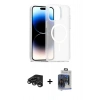 MARSİLYAN™- iPhone 15 Pro Max Kılıf Siluet Minimal Prime - Siyah Vanessa Magic Cam + Titanyum Gri Raze Metal Kamera Lens