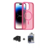 MARSİLYAN™- iPhone 15 Pro Max Kılıf Siluet Minimal Prime - Siyah Vanessa Magic Cam + Titanyum Gri Raze Metal Kamera Lens