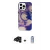 MARSİLYAN™- iPhone 15 Pro Max Kılıf Ufuk Doku Prime - Siyah Joko Magic 5D Cam + Raze Metal Kamera Lens - GS