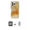 MARSİLYAN™- iPhone 15 Pro Max Kılıf Ufuk Doku Prime - Siyah Joko Magic 5D Cam + PVD Metal Kamera Lens - GI