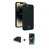 MARSİLYAN™- iPhone 15 Pro Max Kılıf Vadi Çizgi Prime - Şeffaf 360 Full Body Arka Koruyucu + Raze Metal Kamera Lens - TMGI