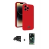 MARSİLYAN™- iPhone 15 Pro Max Kılıf Vadi Çizgi Prime - Şeffaf 360 Full Body Arka Koruyucu + Raze Metal Kamera Lens - GS