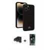 MARSİLYAN™- iPhone 15 Pro Max Kılıf Vadi Çizgi Prime - Şeffaf 360 Full Body Arka Koruyucu + Raze Metal Kamera Lens - GS