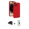 MARSİLYAN™- iPhone 15 Pro Max Kılıf Vadi Çizgi Prime - Şeffaf Pasifik Cam Ekran Koruyucu + Raze Metal Kamera Lens - GS