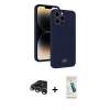 MARSİLYAN™- iPhone 15 Pro Max Kılıf Vadi Çizgi Prime - Şeffaf Pasifik Cam Ekran Koruyucu + Raze Metal Kamera Lens - GS