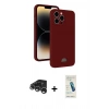 MARSİLYAN™- iPhone 15 Pro Max Kılıf Vadi Çizgi Prime - Şeffaf Pasifik Cam Ekran Koruyucu + Raze Metal Kamera Lens - GS