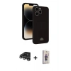MARSİLYAN™- iPhone 15 Pro Max Kılıf Vadi Çizgi Prime - Siyah Bilvis 3D Cam Ekran Koruyucu + Raze Metal Kamera Lens - GS