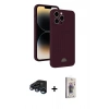 MARSİLYAN™- iPhone 15 Pro Max Kılıf Vadi Çizgi Prime - Siyah Bilvis 3D Cam Ekran Koruyucu + Raze Metal Kamera Lens - LT
