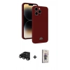 MARSİLYAN™- iPhone 15 Pro Max Kılıf Vadi Çizgi Prime - Siyah Bilvis 3D Cam Ekran Koruyucu + Raze Metal Kamera Lens - SH