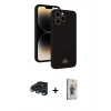 MARSİLYAN™- iPhone 15 Pro Max Kılıf Vadi Çizgi Prime - Siyah Bilvis 3D Cam Ekran Koruyucu + Raze Metal Kamera Lens - LT