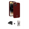 MARSİLYAN™- iPhone 15 Pro Max Kılıf Vadi Çizgi Prime - Siyah Bilvis 3D Cam Ekran Koruyucu + Raze Metal Kamera Lens - GS