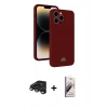 MARSİLYAN™- iPhone 15 Pro Max Kılıf Vadi Çizgi Prime - Siyah Bilvis 3D Mat Cam Ekran Koruyucu + Raze Metal Kamera Lens - TMGI