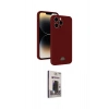 MARSİLYAN™- iPhone 15 Pro Max Kılıf Vadi Çizgi Prime - Siyah Bilvis Hayalet Cam Ekran Koruyucu