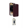 MARSİLYAN™- iPhone 15 Pro Max Kılıf Vadi Çizgi Prime - Siyah Bilvis Hayalet Cam Ekran Koruyucu
