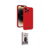 MARSİLYAN™- iPhone 15 Pro Max Kılıf Vadi Çizgi Prime - Siyah Bilvis Hayalet Cam Ekran Koruyucu