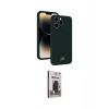MARSİLYAN™- iPhone 15 Pro Max Kılıf Vadi Çizgi Prime - Siyah Bilvis Hayalet Cam Ekran Koruyucu