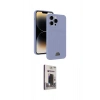 MARSİLYAN™- iPhone 15 Pro Max Kılıf Vadi Çizgi Prime - Siyah Bilvis Hayalet Cam Ekran Koruyucu
