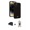 MARSİLYAN™- iPhone 15 Pro Max Kılıf Vadi Çizgi Prime - Siyah Bilvis Hayalet Cam Ekran Koruyucu + Raze Metal Kamera Lens - LT