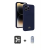 MARSİLYAN™- iPhone 15 Pro Max Kılıf Vadi Çizgi Prime - Siyah Joko Magic 5D Cam + PVD Metal Kamera Lens - GI