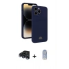 MARSİLYAN™- iPhone 15 Pro Max Kılıf Vadi Çizgi Prime - Siyah Joko Magic 5D Cam + Raze Metal Kamera Lens - LT