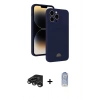 MARSİLYAN™- iPhone 15 Pro Max Kılıf Vadi Çizgi Prime - Siyah Joko Magic 5D Cam + Raze Metal Kamera Lens - TMGI