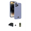MARSİLYAN™- iPhone 15 Pro Max Kılıf Vadi Çizgi Prime - Siyah Joko Magic 5D Hayalet Cam + Raze Metal Kamera Lens - LT