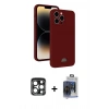 MARSİLYAN™- iPhone 15 Pro Max Kılıf Vadi Çizgi Prime - Siyah Vanessa Magic Cam + PVD Metal Kamera Lens - LT