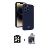 MARSİLYAN™- iPhone 15 Pro Max Kılıf Vadi Çizgi Prime - Siyah Vanessa Magic Cam + PVD Metal Kamera Lens - TU