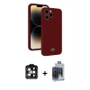 MARSİLYAN™- iPhone 15 Pro Max Kılıf Vadi Çizgi Prime - Siyah Vanessa Magic Cam + PVD Metal Kamera Lens - TU