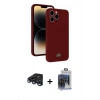 MARSİLYAN™- iPhone 15 Pro Max Kılıf Vadi Çizgi Prime - Siyah Vanessa Magic Cam + Raze Metal Kamera Lens - LT