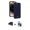 MARSİLYAN™- iPhone 15 Pro Max Kılıf Vadi Çizgi Prime - Siyah Vanessa Magic Hayalet Cam + Raze Metal Kamera Lens - GS
