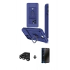 MARSİLYAN™- iPhone 15 Pro Max Kılıf Vadi Form Prime - Siyah 3D Antistatik Hayalet Cam Ekran Koruyucu + Raze Metal Kamera Lens - TMGI