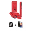MARSİLYAN™- iPhone 15 Pro Max Kılıf Vadi Form Prime - Siyah 3D Antistatik Mat Seramik Nano Ekran Koruyucu + PVD Metal Kamera Lens - TU