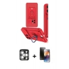 MARSİLYAN™- iPhone 15 Pro Max Kılıf Vadi Form Prime - Siyah 3D Antistatik Mat Seramik Nano Ekran Koruyucu + PVD Metal Kamera Lens - GS