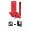 MARSİLYAN™- iPhone 15 Pro Max Kılıf Vadi Form Prime - Siyah 3D Antistatik Mat Seramik Nano Ekran Koruyucu + PVD Metal Kamera Lens - GI