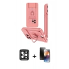 MARSİLYAN™- iPhone 15 Pro Max Kılıf Vadi Form Prime - Siyah 3D Antistatik Mat Seramik Nano Ekran Koruyucu + Siyah PVD Metal Kamera Lens