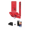 MARSİLYAN™- iPhone 15 Pro Max Kılıf Vadi Form Prime - Siyah 3D Antistatik Mat Seramik Nano Ekran Koruyucu + Raze Metal Kamera Lens - SH